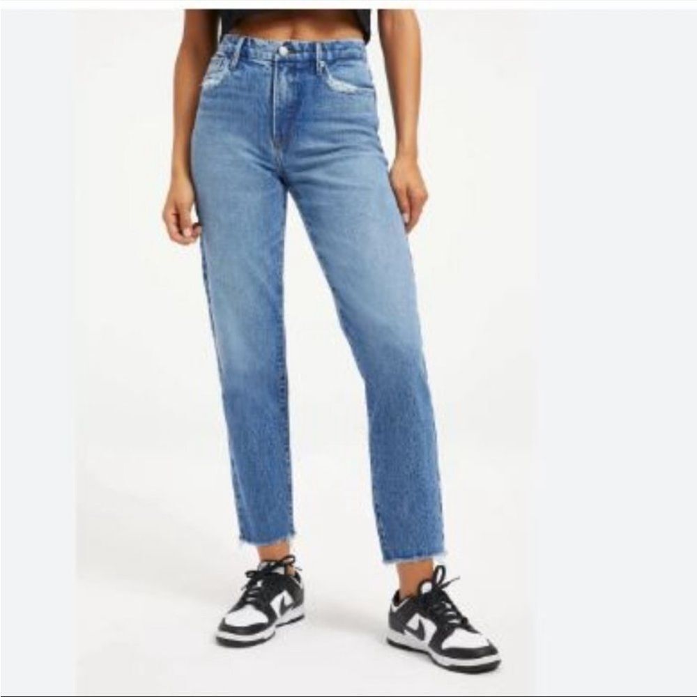 NWT good American good vintage fray